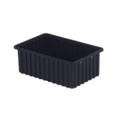 LEWISBins DC2060-XL ESD-Safe Conductive Divider Container, Black, 10.9" x 16.5" x 6"