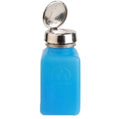 Menda 35283 Blue HDPE One-Touch DurAstatic&trade; Dissipative Bottle, 6oz.