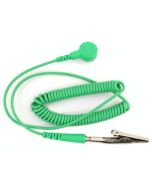 Botron B2008G Wrist Strap Coil Cord with 1/8" Snap, Green, 6'