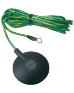 Desco 09814 Floor and Worksurface Ground Cord without Resistor, 10mm Stud, 15' Cord