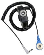 Desco 19901 MagSnap Metal Wrist Strap, includes 6' Coil Cord, Medium