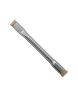 Gordon Brush 1010HH Anti-Static Double-Ended Applicator Brush with 0.5" Flat Horse Hair Bristles, 0.1875" Tapered/0.25" Flat Trim & Zinc-Plated Steel Handle, 4.5" OAL 