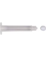 Jensen Global JG10A-30 Air Syringe & Stopper Kit with White PE Stopper, 10cc, Natural