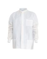 Kimtech™ A8 Certified Disposable Waist-Length Lab Coats with Extra Protection & 3 Pockets, White