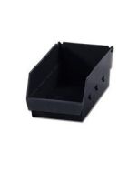 LEWISBins SB1204-6XL ESD Shelf Bin, Black, 6" x 12" x 4"