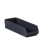 LEWISBins SB1804-7XL ESD Shelf Bin, Black, 7" x 18" x 4"