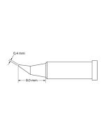 Metcal GT4-CN0004R-PK Bent Conical Soldering Tip, 0.4 x 8.0mm