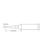 Metcal GT4-CN1505A-PK Conical Sharp Soldering Tip, 0.5 x 15mm (Pack of 10) Drawing