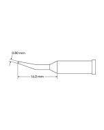 Metcal GT4-CN1608R-PK Bent Access Conical Soldering Tip, 0.8 x 16mm