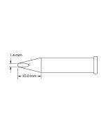 Metcal GT6-CH0014S-PK 40&deg; Chisel Soldering Tip, 1.4 x 10mm