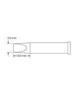 Metcal GT6-CH0050S-PK 40&deg; Chisel Soldering Tip, 5.0 x 10mm