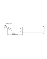 Bent Conical Access Solder Tip, 0.8 x 16mm