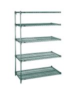 Metro 5AN317K3 Metroseal 3™ Epoxy Super Erecta® 5-Shelf Wire Shelving Add-On, 18" x 24" x 74"