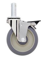 Metro 5MDBA High Modulus Standard Dry App. Caster with Donur Bumpers, Braking - 250 lb. Capacity, 5"