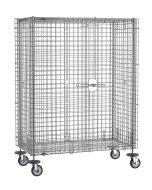 Metro SEC55S-HD Stainless Steel Security Cart, Heavy Duty, Fits 24" x 48" Shelves