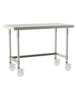 Metro TableWorx&trade; Mobile-Ready Stainless Steel Work Table with Type 304 Work Surface, Frame & Legs