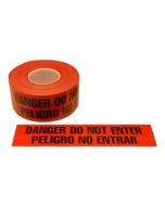 MicroNova BT100-3RE "DO NOT ENTER" Barrier Non-Adhesion Cleanroom Marking Tape, Red, 3" x 1,000' Rolls (Case of 12)