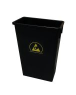 Transforming Technologies WBAS90 Conductive Trash Bin, 22 Gallon