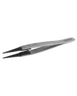 Tronex 2A-CB-SA-CH Precision Stainless Steel Tweezer with Replaceable Blunt, Slight Taper Carbon Fiber Tips