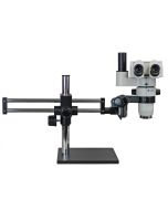 Unitron 24800BB-TRT5 System 374 Ergo Trinocular Microscope with Boom Stand, Camera & LED Ring Light Options