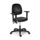 Cramer Rhino Desk Height Chair with Black Nylon Base, Black Urethane