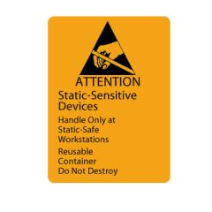 3M 7101 1.875"x2.5" Reusable JEDEC-14 Symbol Label (Black on Orange)