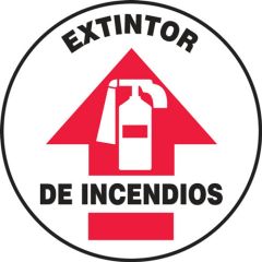 Accuform SHMFS721 Slip-Gard™ Adhesive Spanish Floor Sign, "Extintor De Incendios", 17"