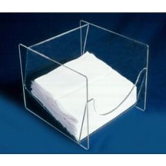 AK, LTD. AK-109 Acrylic Wall Mounted Wipe Holder, 10" x 10.5" x 5.5"