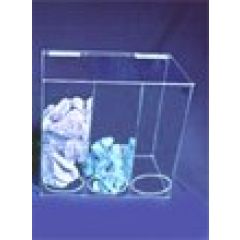 AK, LTD. AK-1477 Acrylic Junior Economical Supply Dispenser with 3 Slots, 9.25" x 15.75" x 14"