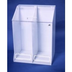 AK, LTD. AK-1485 Acrylic Frock Dispenser with 2 Slots, 15.5" x 22" x 30" 