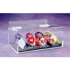 AK, LTD. AK-230-1 Acrylic Safety Glasses Holder with Lid, 6.75" x 9" x 3.5"