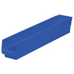 Akro-Mils 30124 Shelf Bins, 4.13" x 23.63" x 4"