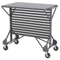 Akro-Mils 30812 Mobile Bin Cart, Gray, 24" x 38.5" x 36.5"