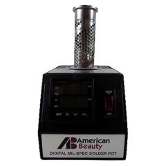 American Beauty D-MP-9C Digital Mini Solder Pot with Ceramic Coated Crucible, 1.0 oz. Capacity Front Top