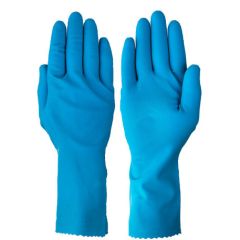 Ansell 87-155 Alphatec® Flock Lined 31 Mil Latex Gloves, Blue