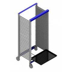 CWT1847-E Side Load Welded Tray Cart with 20 Slots, 18" x 26" x 47"