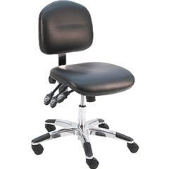 Lissner Lincoln Series Desk Height Chair with Standard Seat & Back, Vinyl, Aluminum Base