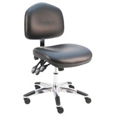 Lissner Washington Series Desk Height Chair with Large Seat & Back, Vinyl, Aluminum Base