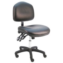 Lissner Washington Series Desk Height Chair with Large Seat & Back, Vinyl, Nylon Base