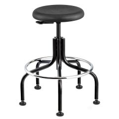 Bevco 3200-P Desk Height Backless Stool with Tubular Steel Base, Polyurethane