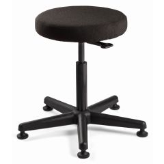 Bevco 3500-F Bench Height Backless Stool with 5-Star Base, Fabric