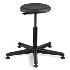 Bevco 3500-P Bench Height Backless Stool with 5-Star Base, Polyurethane