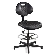 Bevco 7500 Everlast Bench Height Chair with Black Nylon Base, Polyurethane