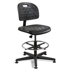 Bevco V7307 Breva Mid-Height Chair with Black Nylon Base, Polyurethane