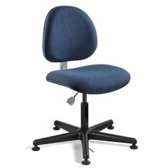 Bevco V800S Lexington Desk Height ESD Chair with Black Nylon Base, Fabric