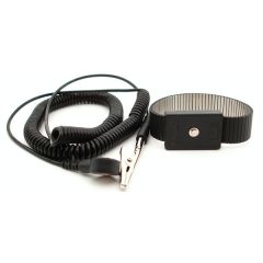 Botron B9478 Adjustable Metal Wrist Strap with 1/8