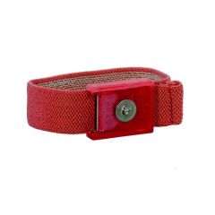 Botron B9938 GEM Adjustable Elastic Wrist Strap with 1/8" Snap, Ruby