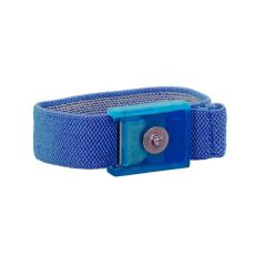 Botron B9998 GEM Adjustable Elastic Wrist Strap with 1/8" Snap, Sapphire