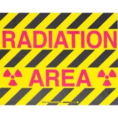 Brady 104488 "RADIATION AREA" Floor Sign, 14" x 18"