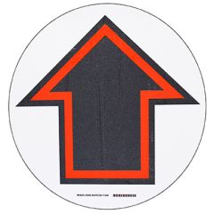 Brady 104489 Arrow Symbol Floor Sign, 17" Diameter